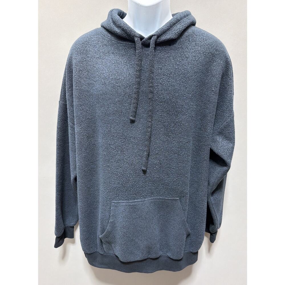 Soft Serve The Original Cloud Cotton Hoodie in Shark Steel Blue Sz 3XL Made USA